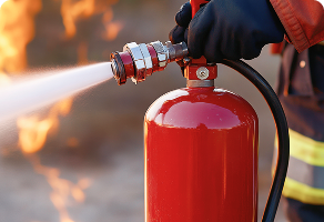 Postępowanie  <strong> na wypadek pożaru</strong>